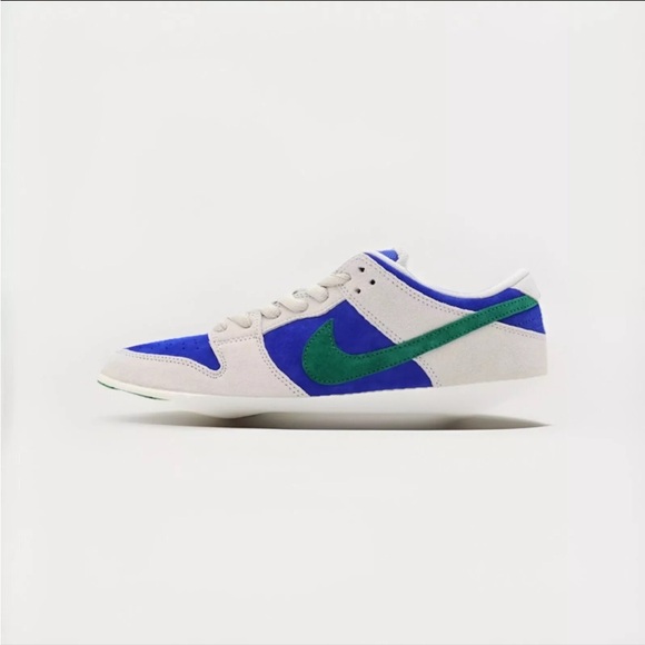 HF3704-001 Nike SB Dunk Low Phantom Malachite Hyper Royal Blue Green (Men's) - Picture 1 of 9